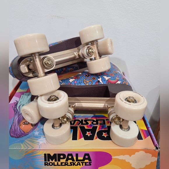 Impala Rollerskates: Harmony Blue Quad Roller Skates - Picture 6 of 9